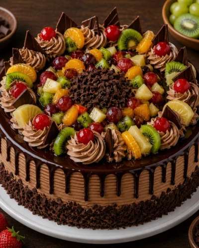 Choco Fruit Cream Cake