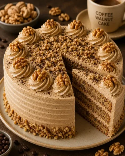 Coffee Walnut Cake